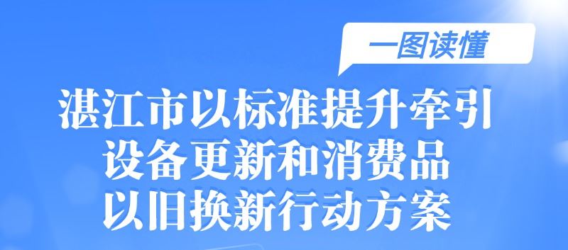 一图读懂《湛江市以标准提升牵引设备更新和消费品以旧换新行动方案》